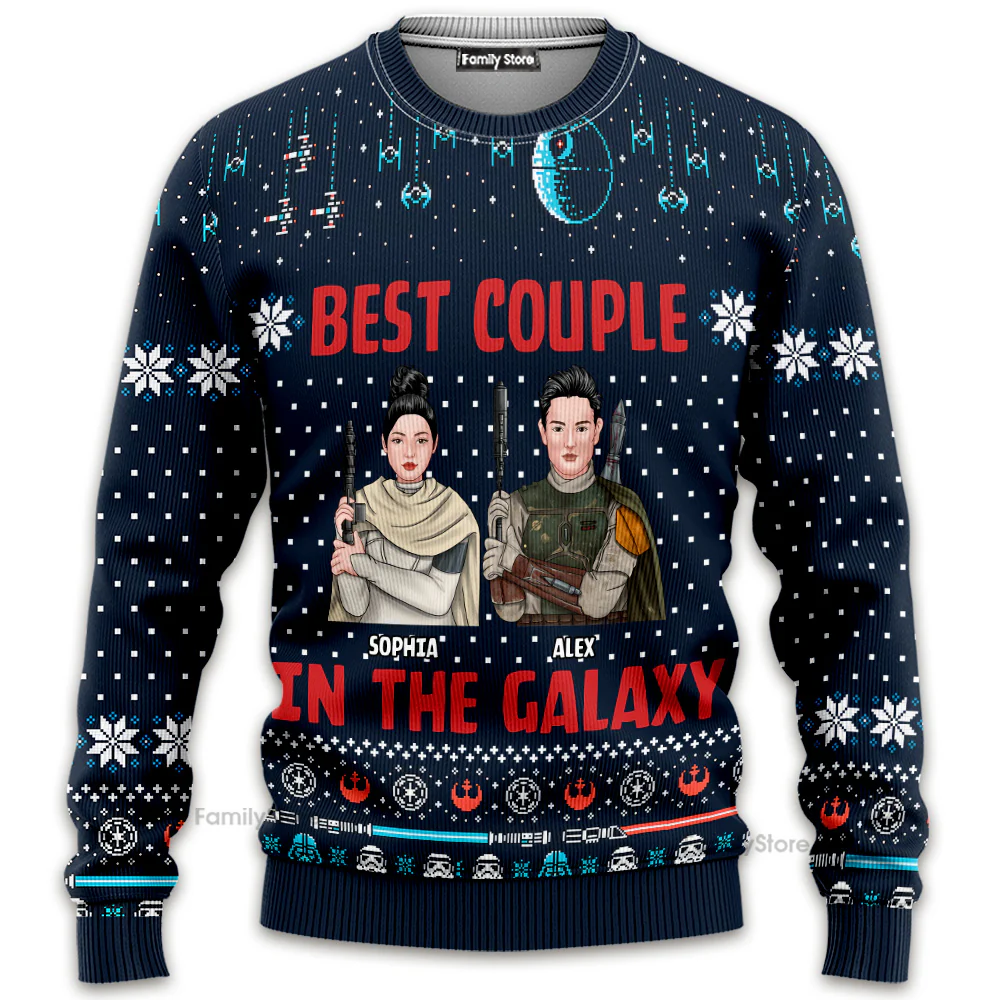Stwa Best In The Galaxy - Personalized Ugly Sweater - Gift For Couples, Family Members | CL46 TD118 - Image 6