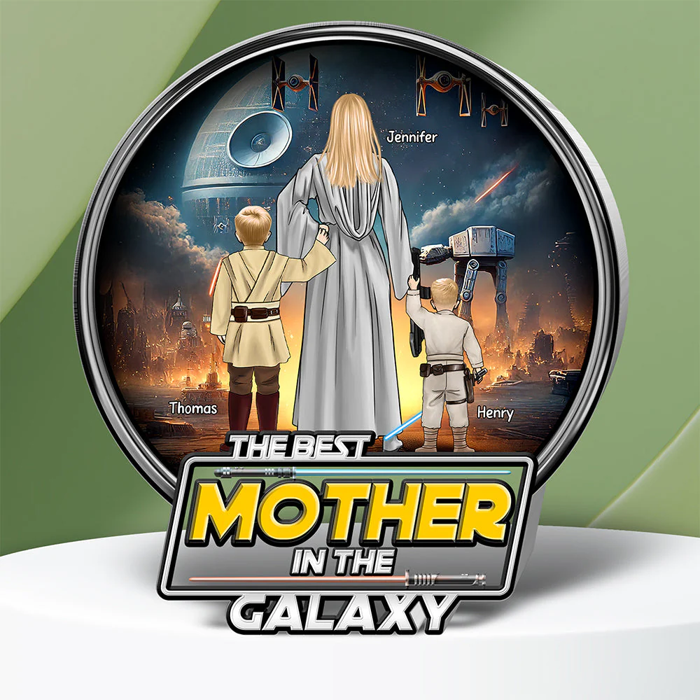 Stwa Best Mother In The Galaxy - Personalized Acrylic Plaque - Gift For Mom, Grandma, Mothers Day | CL08.V3 HH01 - Image 4
