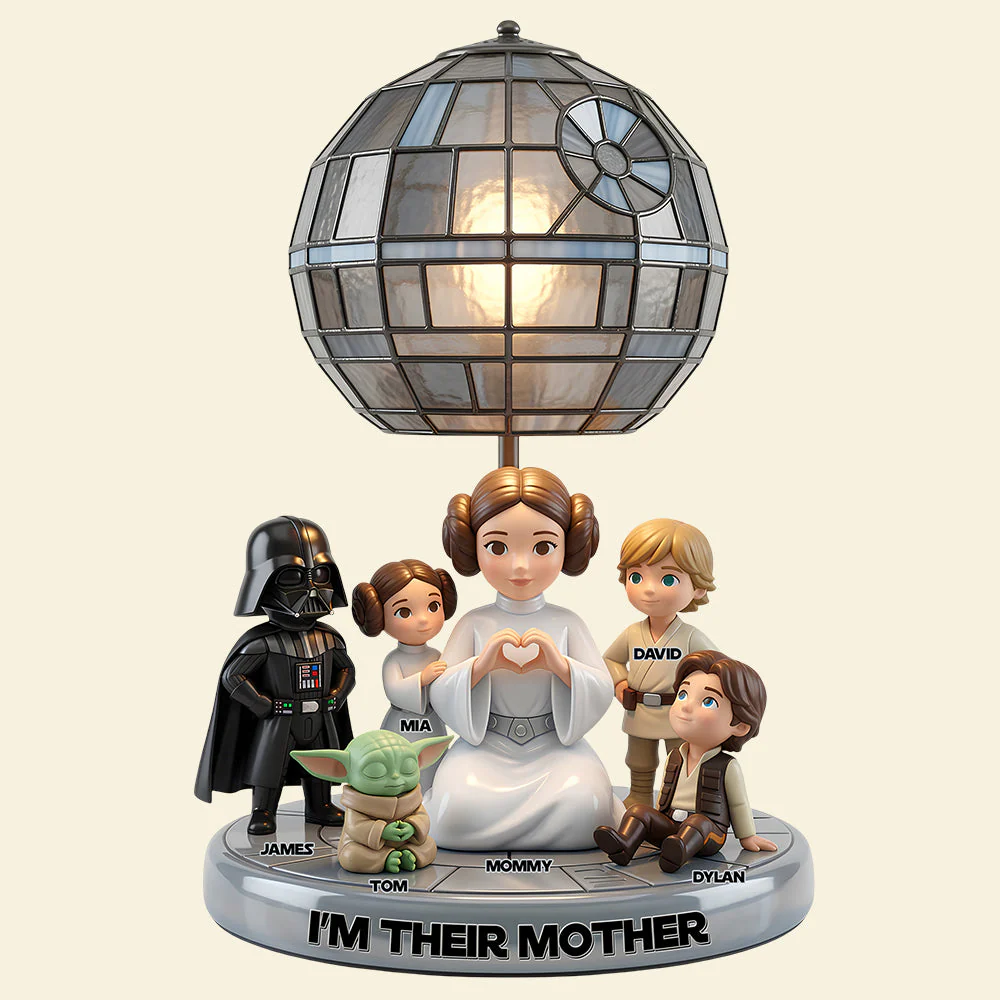 Stwa Galaxy Star Best Mom Ever - Personalized Custom Shaped Acrylic Light Box - Gift For Mom, Movie Fans NL122 - Image 3