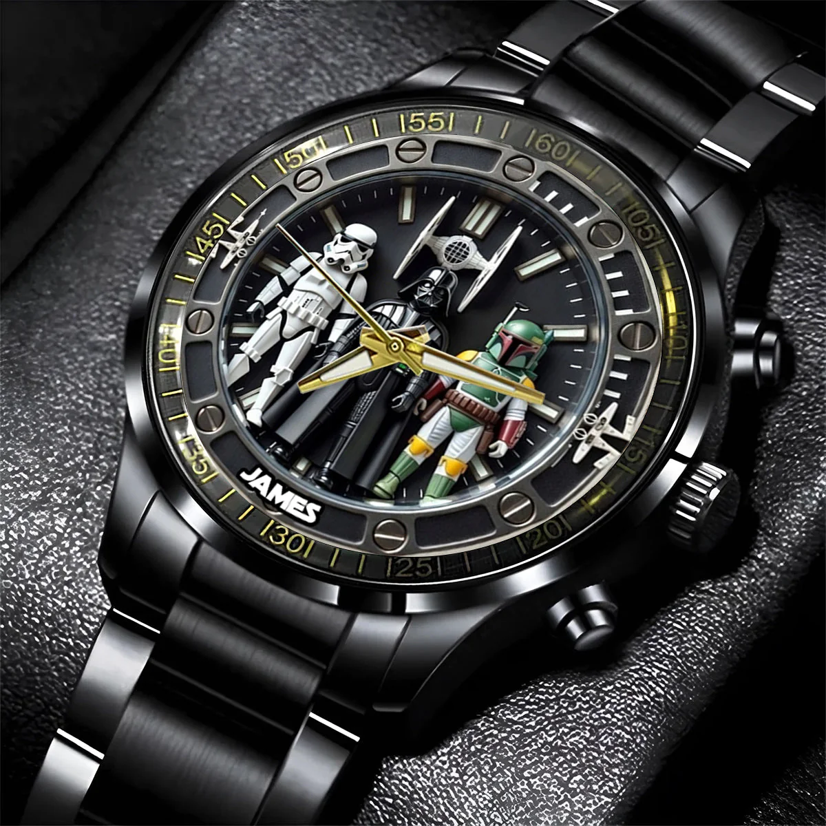 Stwa Galaxy Star Characters - Personalized Hand Watch - Gift For Movie Fans NL122