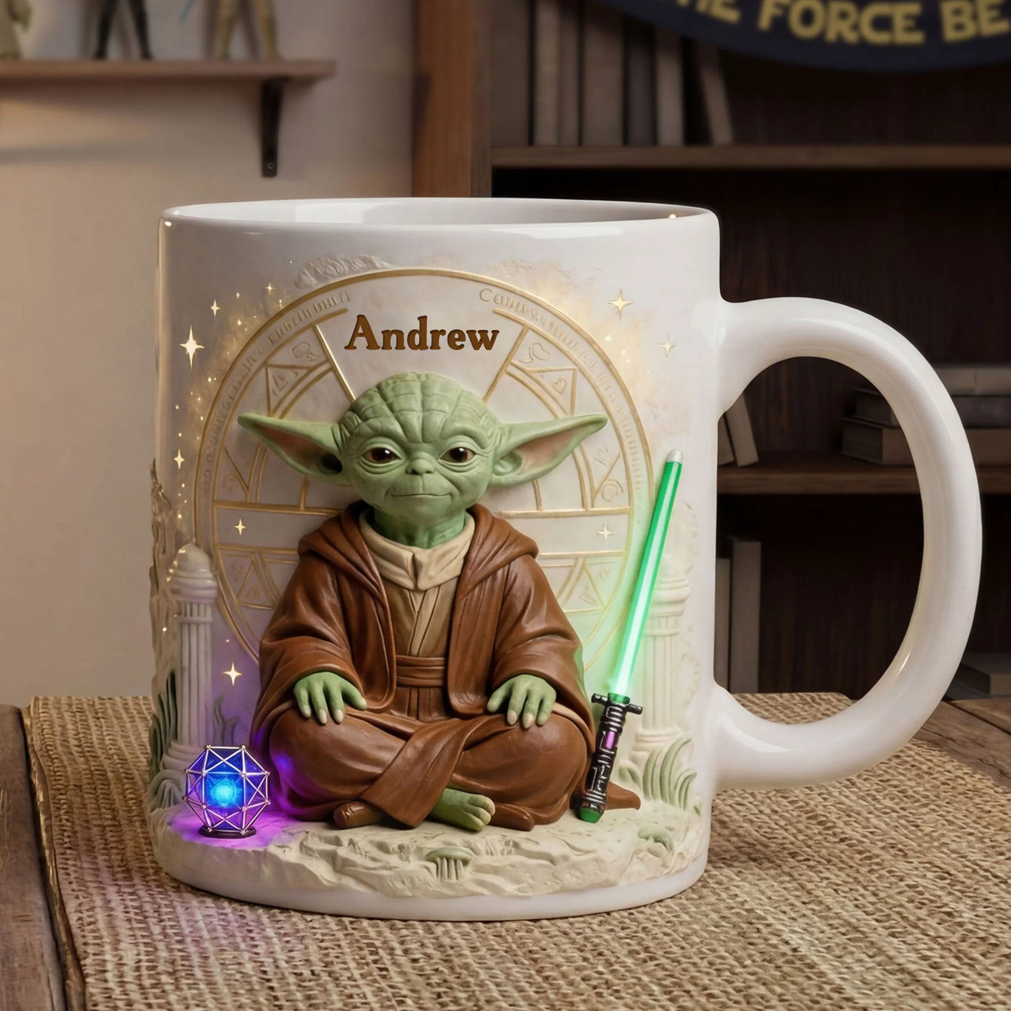 Stwa Galaxy Star Cosmic - Personalized White Edge-To-Edge Mug - Gift For Movie Fans NL122