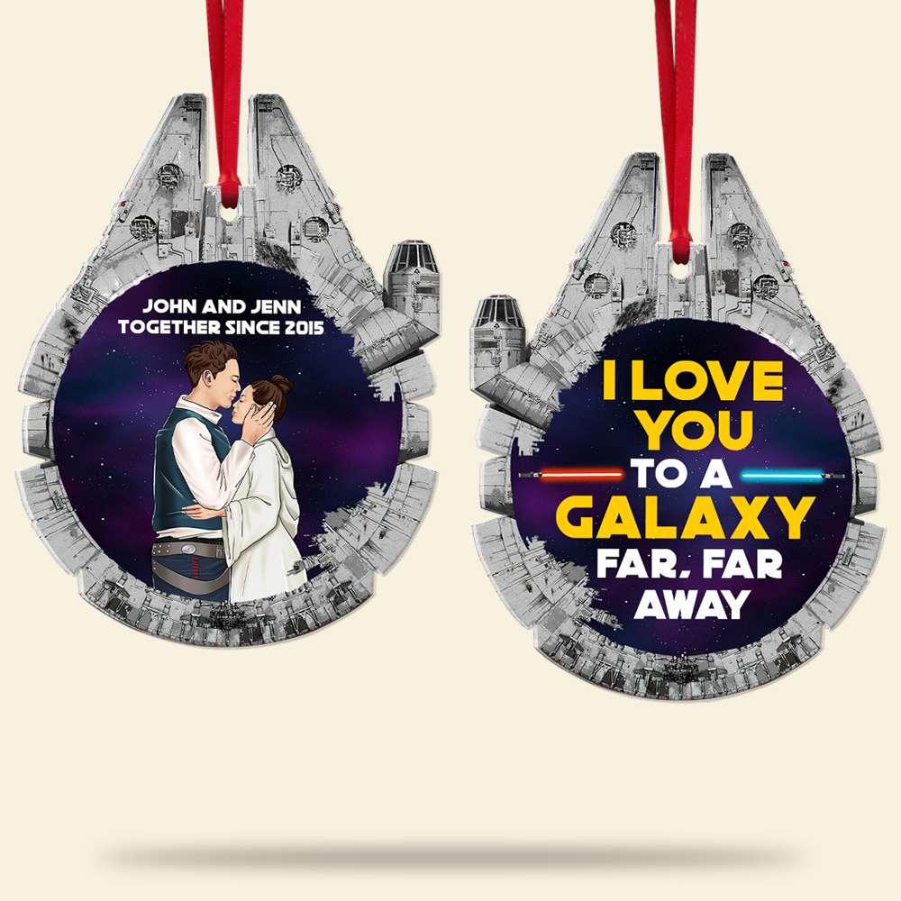 Stwa Galaxy Star I Love You Far Away - Personalized Acrylic Ornament - Gift For Couples | CL57 TD118