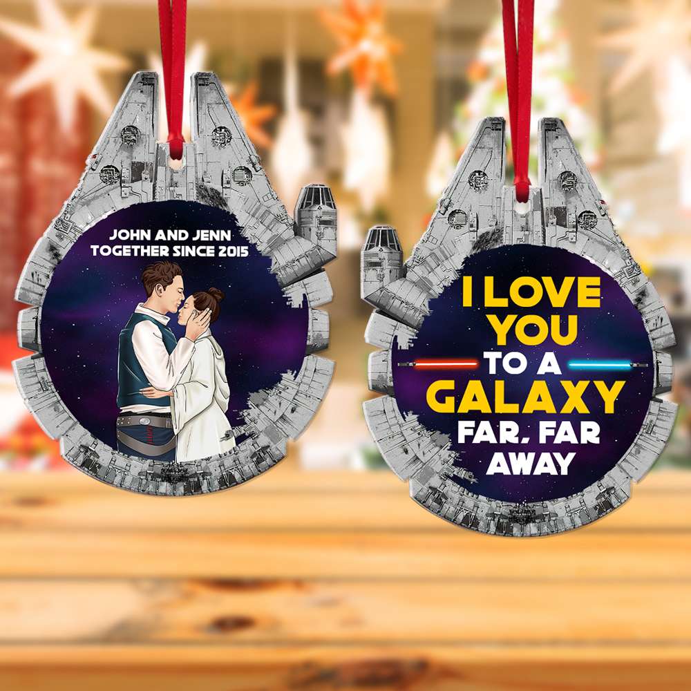 Stwa Galaxy Star I Love You Far Away - Personalized Acrylic Ornament - Gift For Couples | CL57 TD118 - Image 3