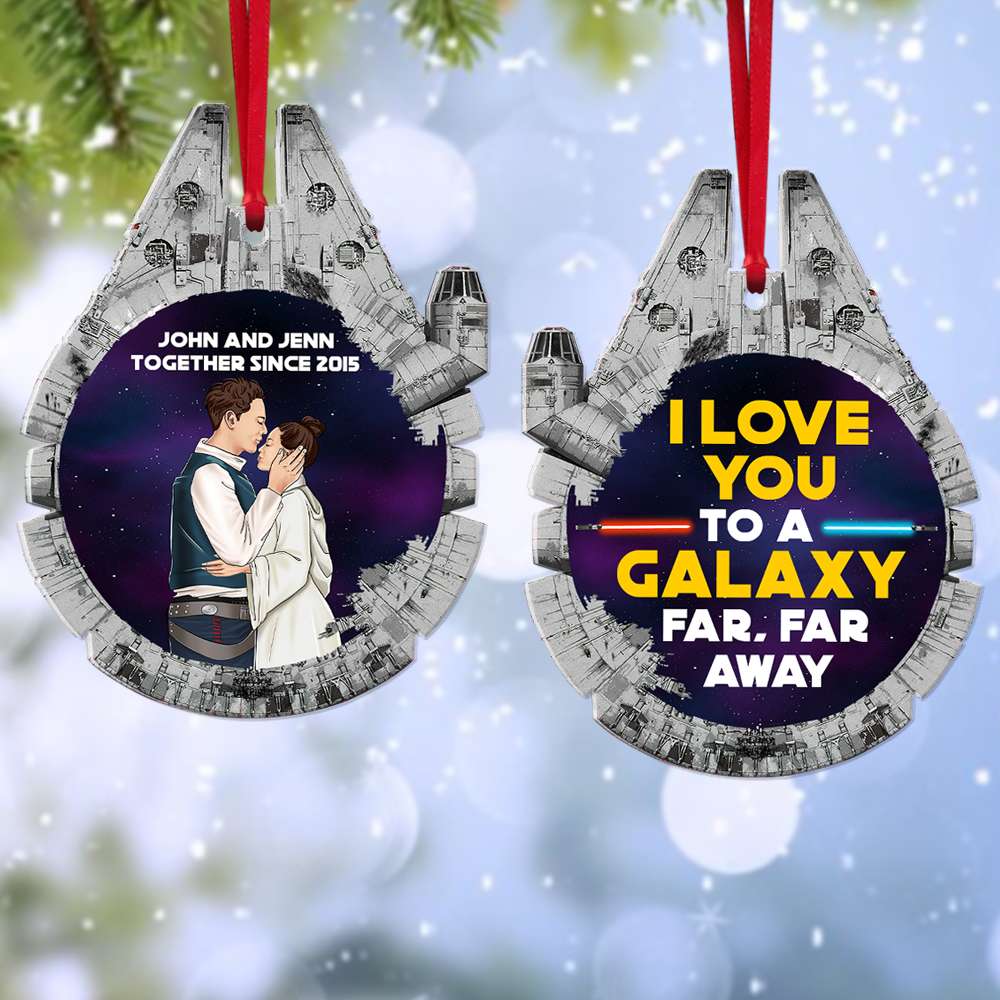 Stwa Galaxy Star I Love You Far Away - Personalized Acrylic Ornament - Gift For Couples | CL57 TD118 - Image 4