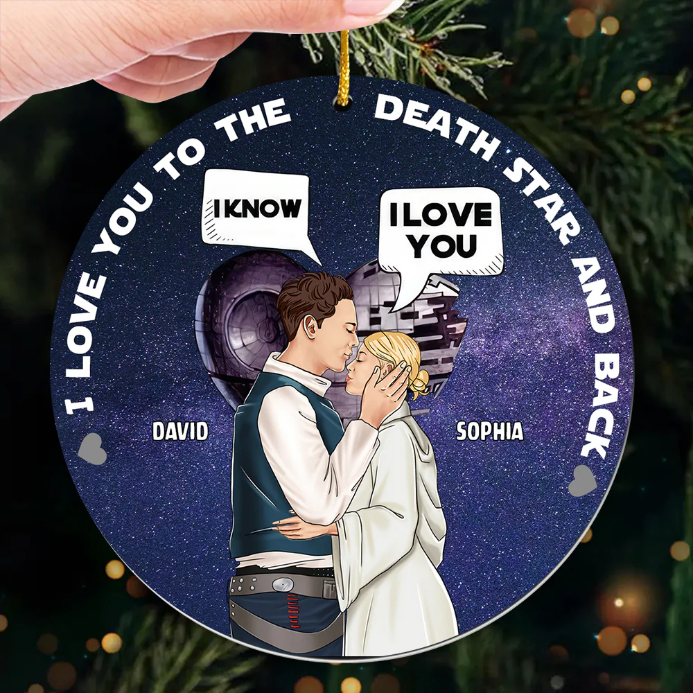 Stwa Galaxy Star I Love You - Personalized Acrylic Ornament - Gift For Couple TD118 CU5081312