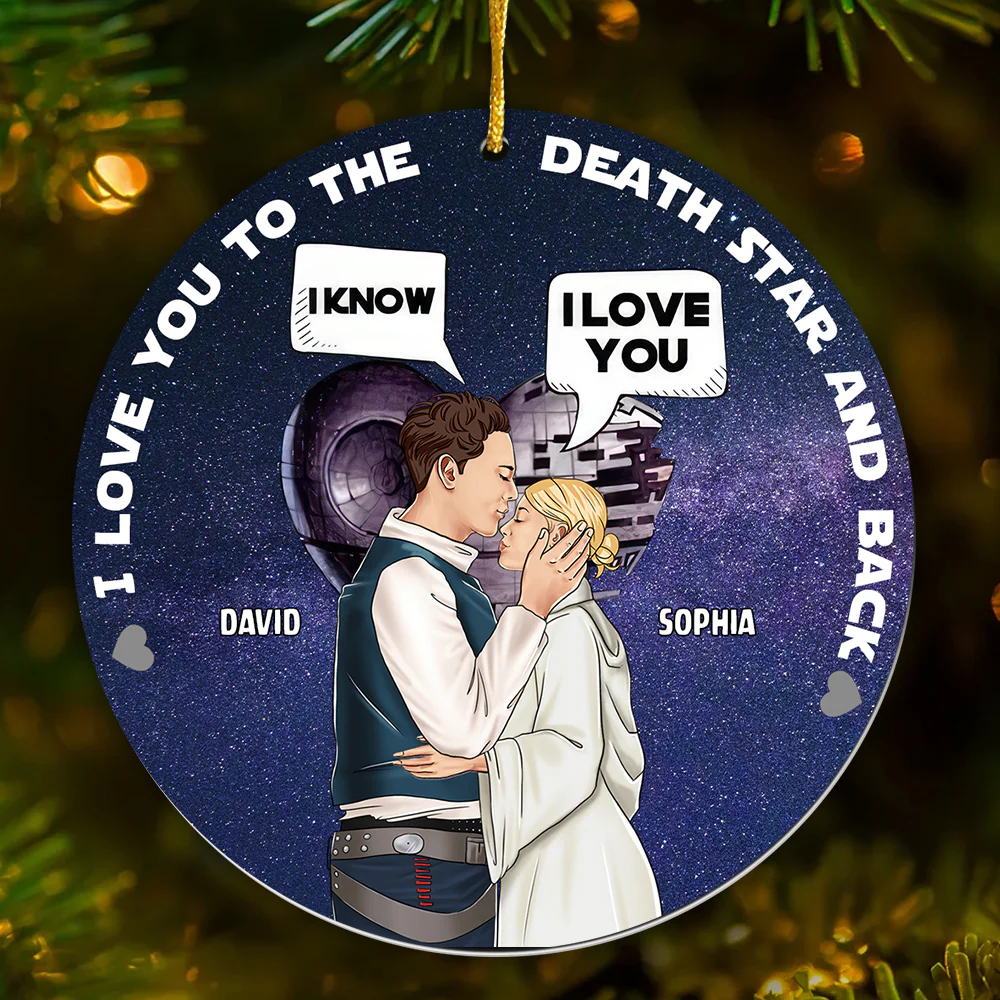 Stwa Galaxy Star I Love You - Personalized Acrylic Ornament - Gift For Couple TD118 CU5081312 - Image 2