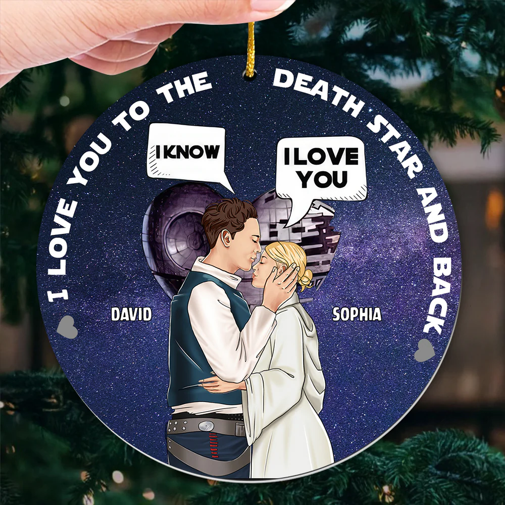 Stwa Galaxy Star I Love You - Personalized Acrylic Ornament - Gift For Couple TD118 CU5081312 - Image 3