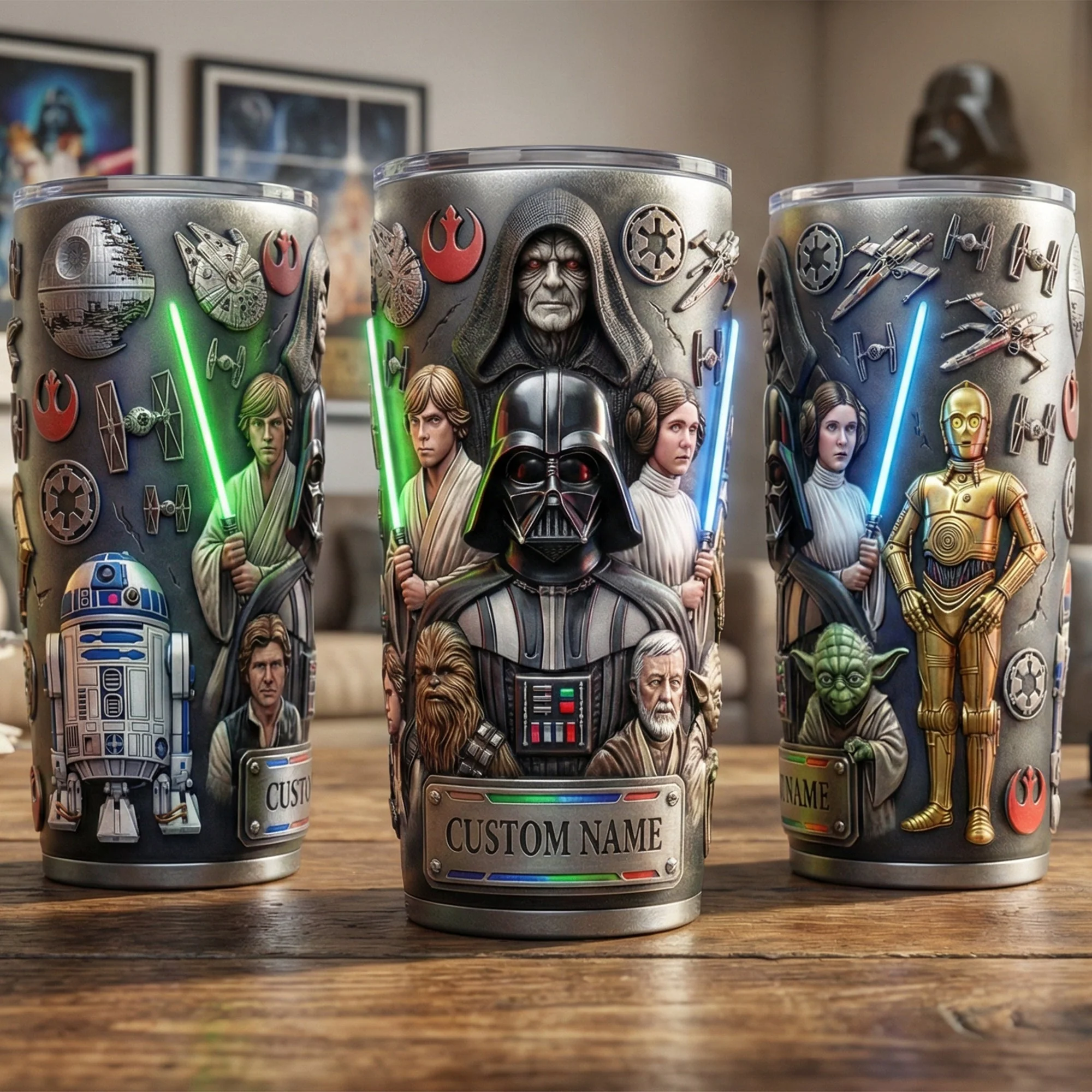 Stwa Galaxy Star Space Warrior - Personalized Tumbler - Gift For Movie Fans NL122 - Image 3