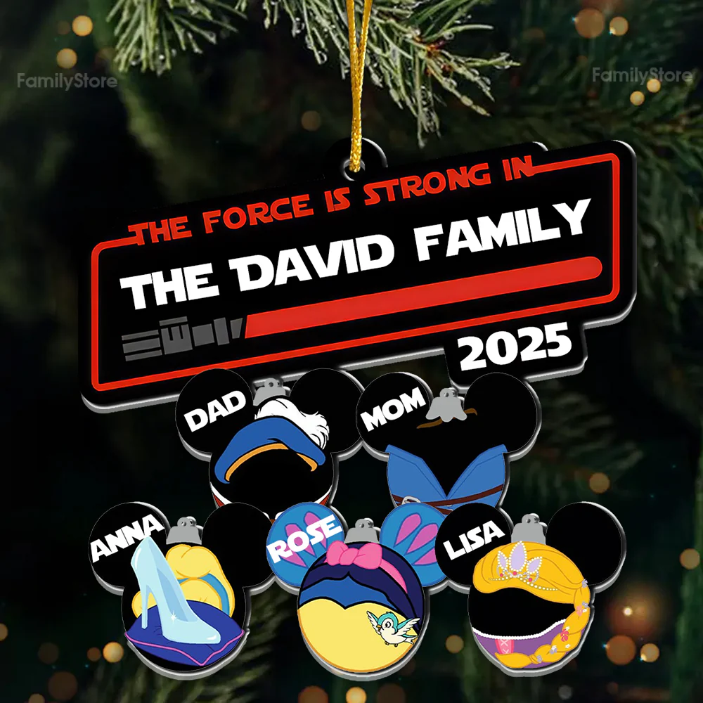 Stwa Galaxy Star The Force Is Strong In Family - Personalized Acrylic Ornament TD118