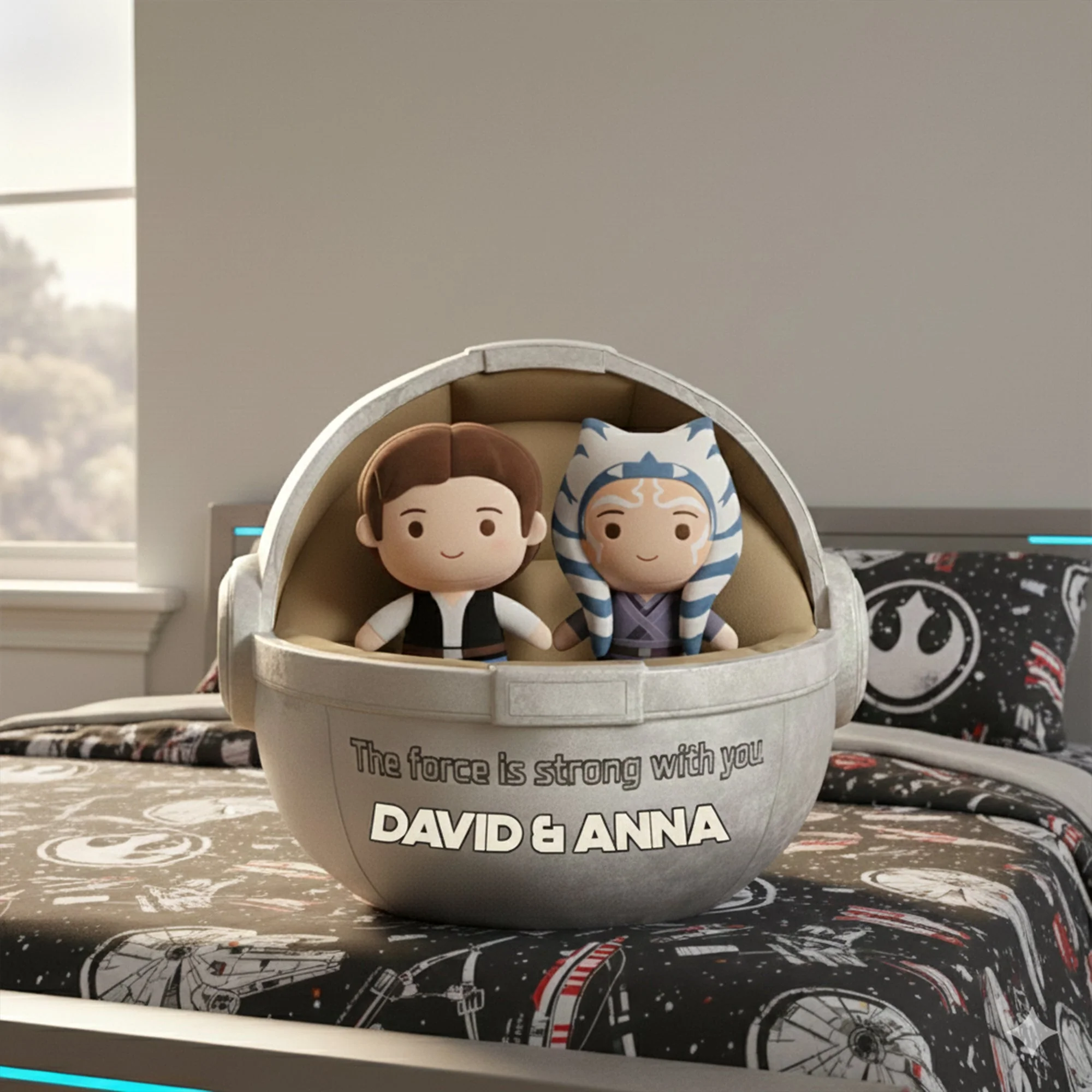 Stwa Galaxy Star The Force Is Strong With You - Personalized Custom Shape Pillow - Gift For Movie Fans, Couples NL122 - Image 3