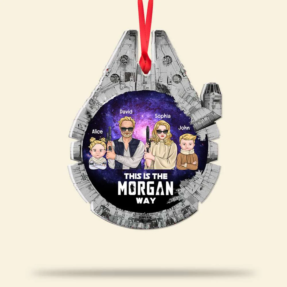 Stwa Galaxy Star This Is The Family Way - Personalized Acrylic Ornament - Gift For Family | CL46 TD118 - Image 2
