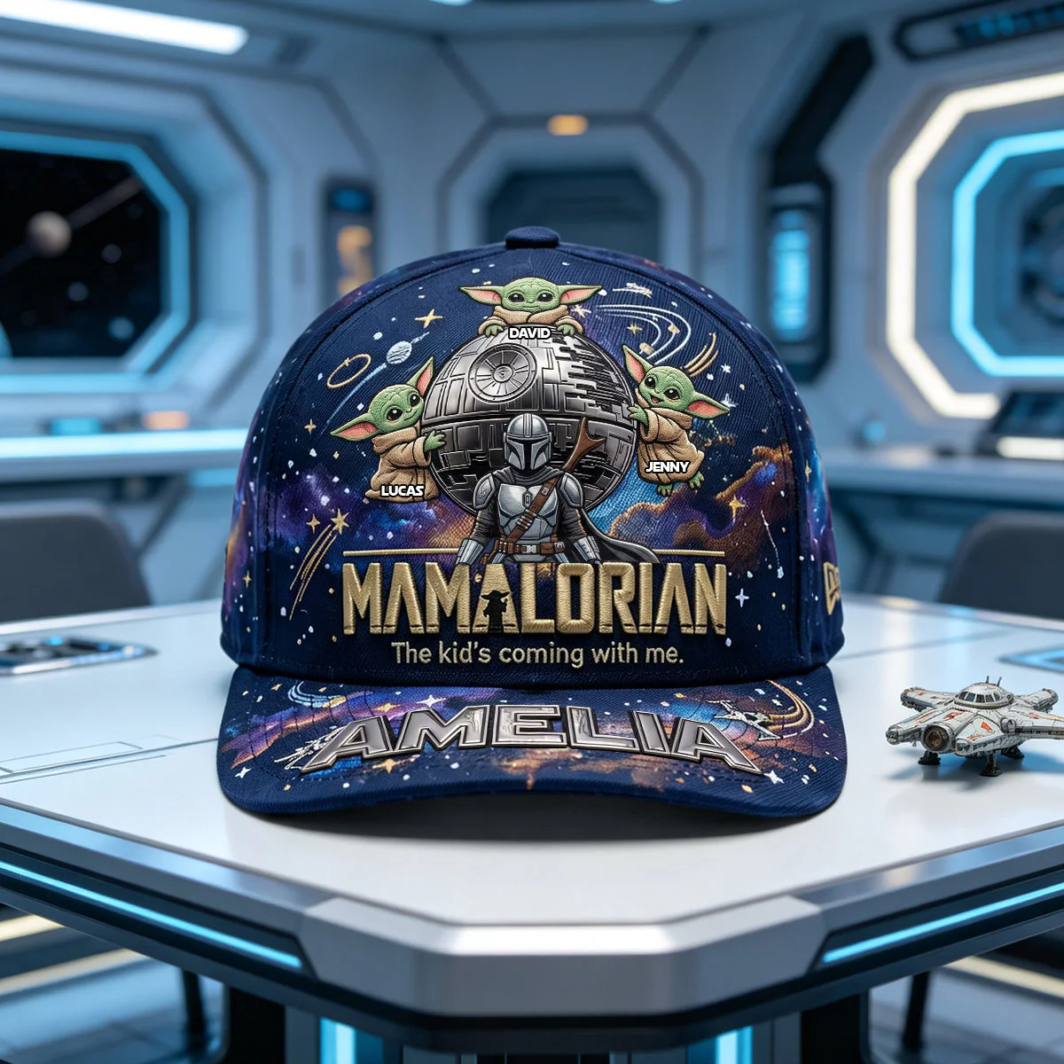 Stwa Galaxy Star Warrior Mom - Personalized Classic Cap - Gift For Mom, Movie Fans NL122 - Image 2