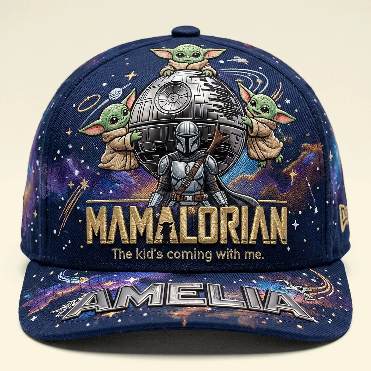 Stwa Galaxy Star Warrior Mom - Personalized Classic Cap - Gift For Mom, Movie Fans NL122 - Image 4