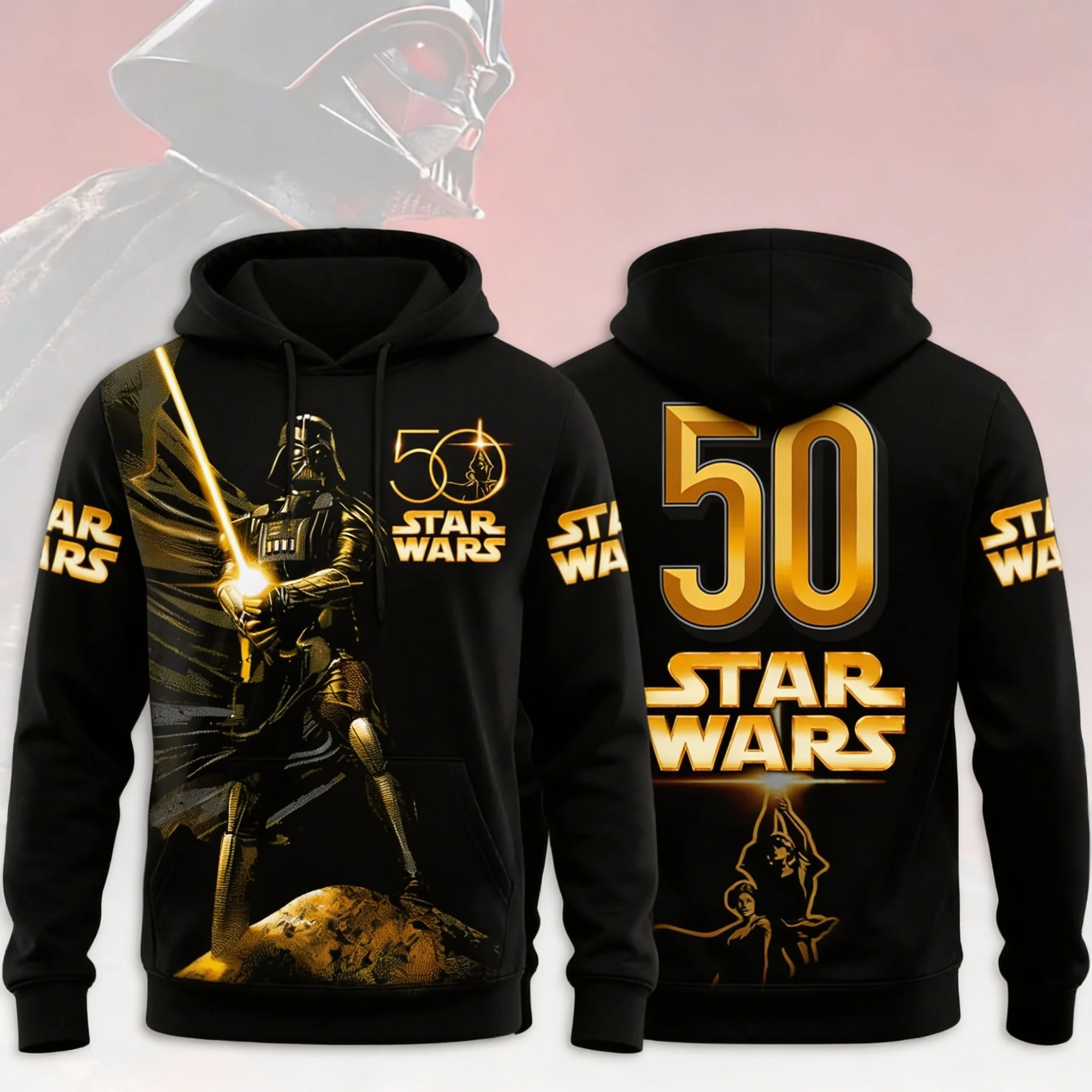 Stwa Galazy Star Celebrating 50th Anniversary - Personalized All Over Shirt - Gift For Movie Fans NL122 - Image 7