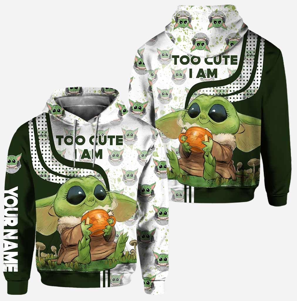 Stwa Glaxy Star Too Cute I Am - Personalized Hoodie and Leggings NL122 - Image 2