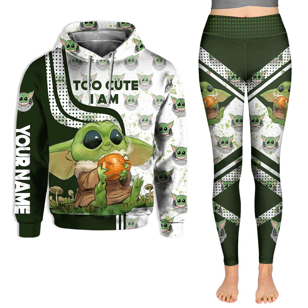 Stwa Glaxy Star Too Cute I Am - Personalized Hoodie and Leggings NL122 - Image 7