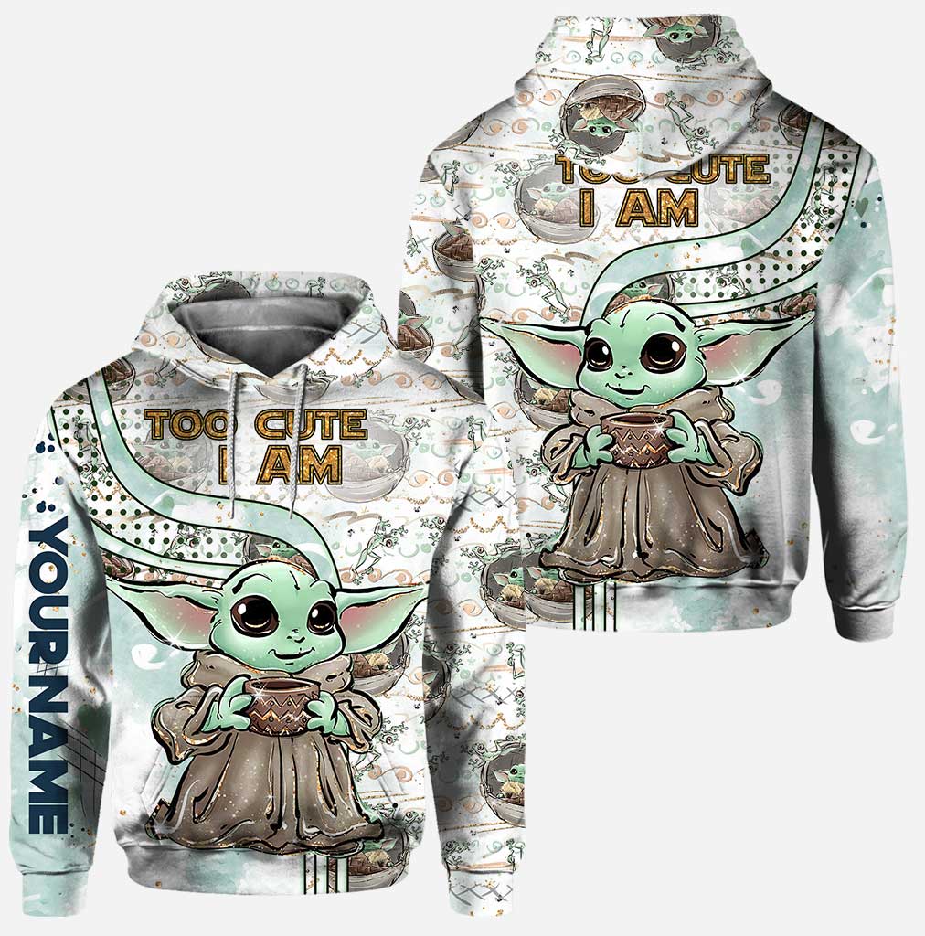 Stwa Glaxy Star Too Cute I Am - Personalized Hoodie and Leggings NL122 - Image 2