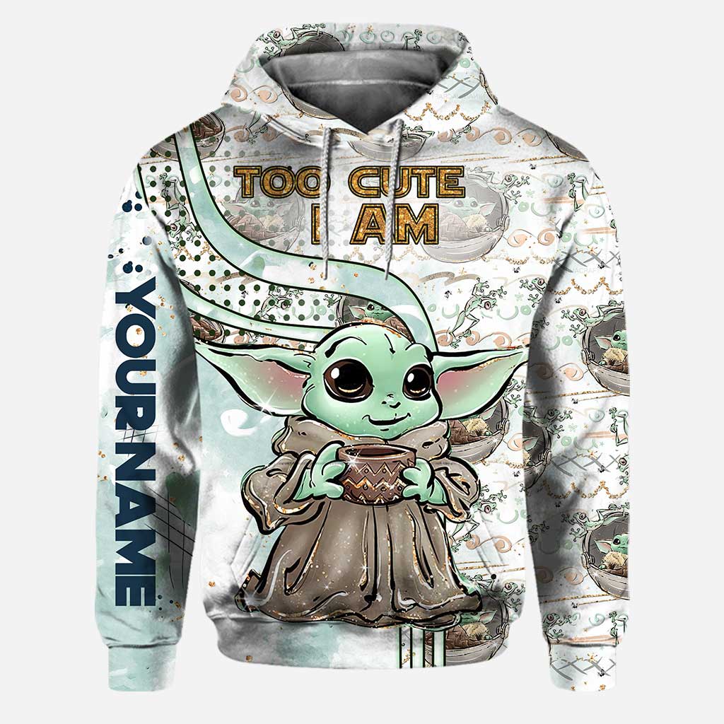 Stwa Glaxy Star Too Cute I Am - Personalized Hoodie and Leggings NL122 - Image 5