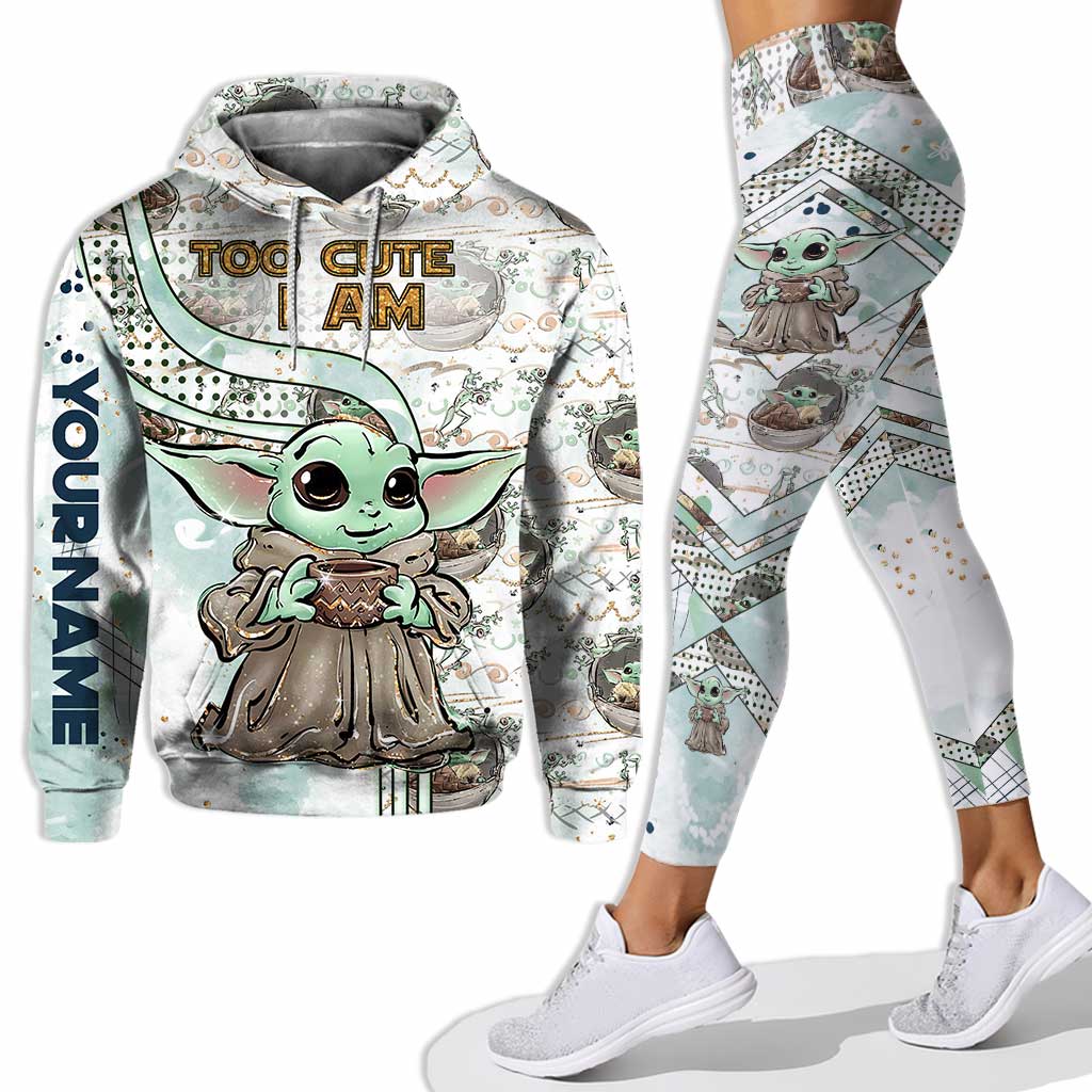 Stwa Glaxy Star Too Cute I Am - Personalized Hoodie and Leggings NL122 - Image 6