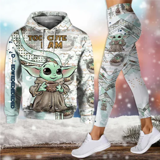Stwa Glaxy Star Too Cute I Am - Personalized Hoodie and Leggings NL122 - Image 7