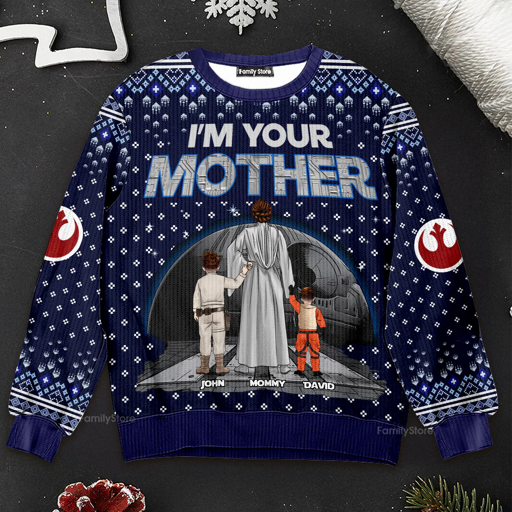 Stwa I'm Your Mother - Persoanlized Ugly Sweater - Gift For Christmas | CL08.Ver3 TD118 - Image 3