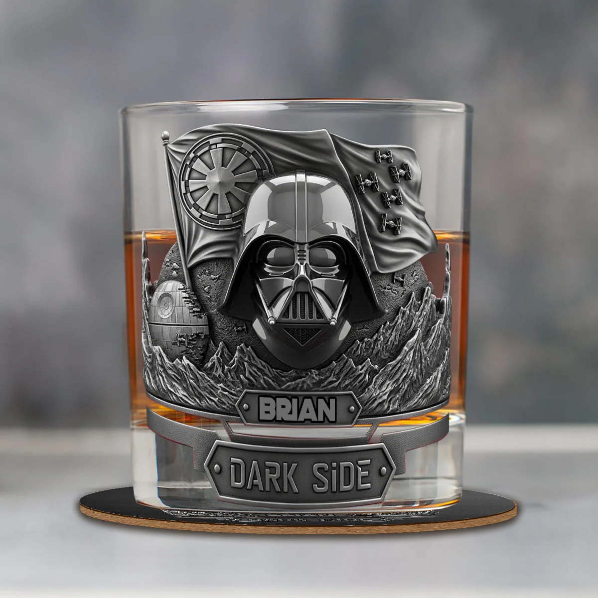 Stwa Join The Dark Side - Personalized Whiskey Glass - Gift For Fan Movies HH01 - Image 12