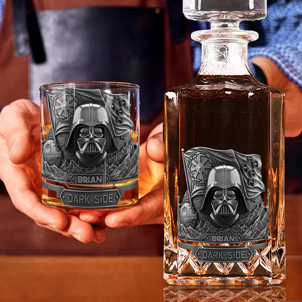 Stwa Join The Dark Side - Personalized Whiskey Glass - Gift For Fan Movies HH01 - Image 9