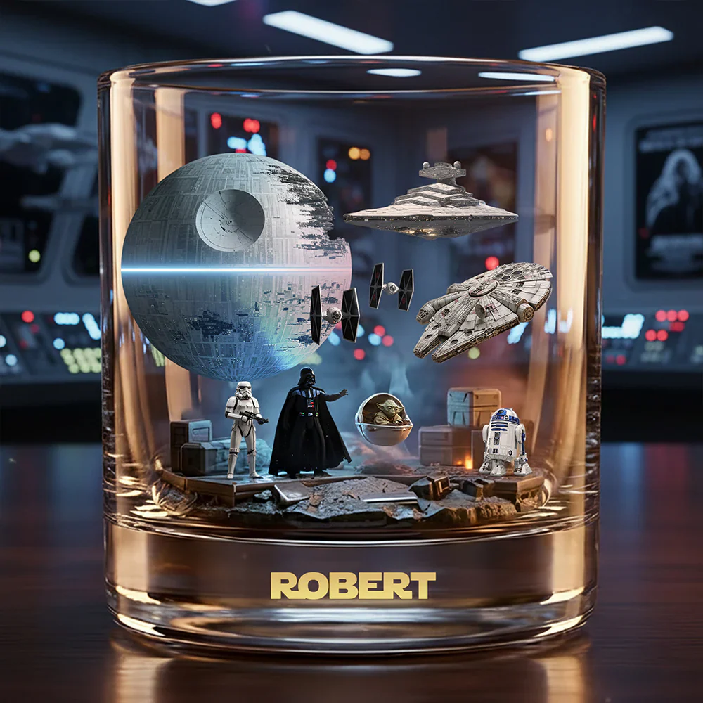 Stwa Join The Dark Side - Personalized Whiskey Glass - Gift For Fan Movies HH01