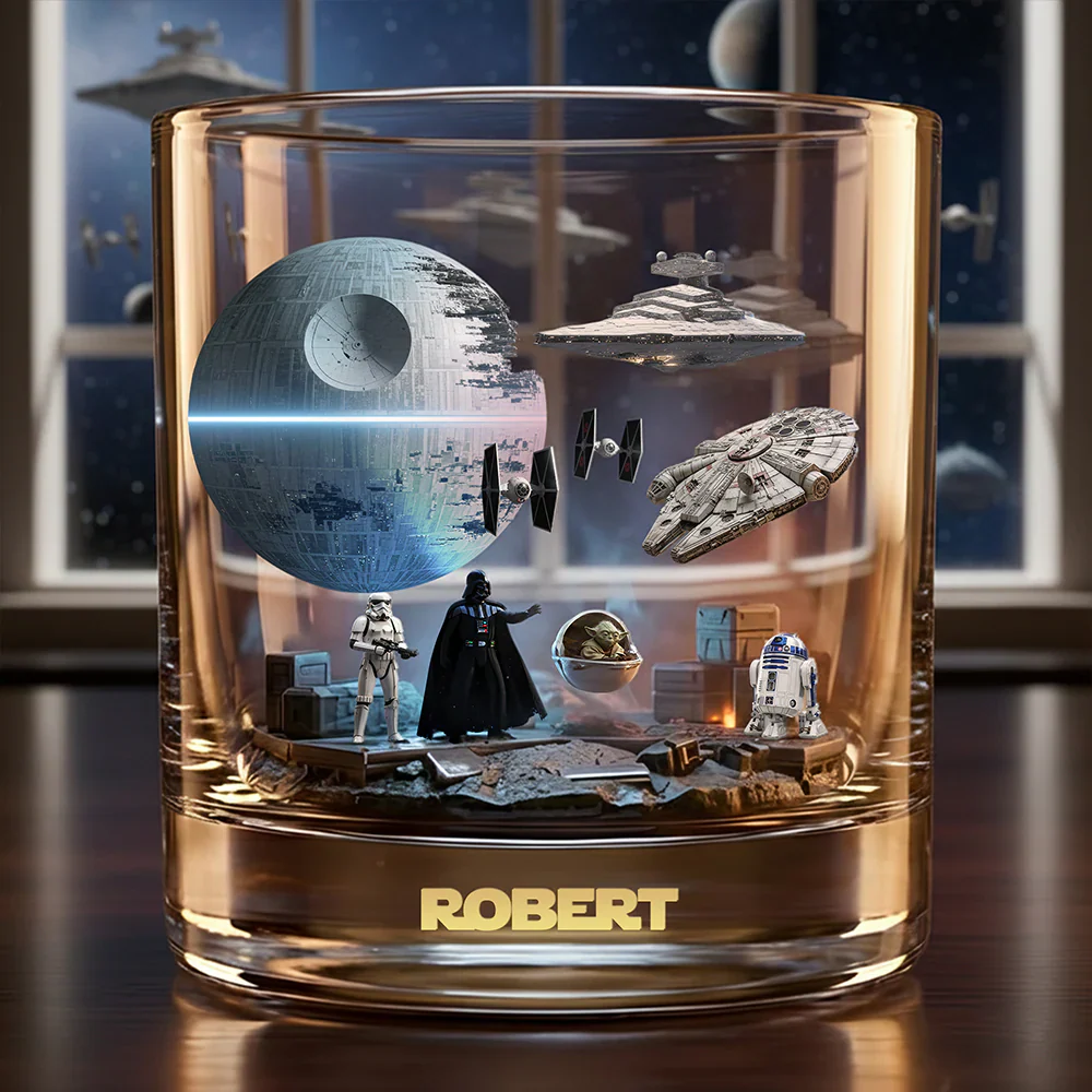 Stwa Join The Dark Side - Personalized Whiskey Glass - Gift For Fan Movies HH01 - Image 2
