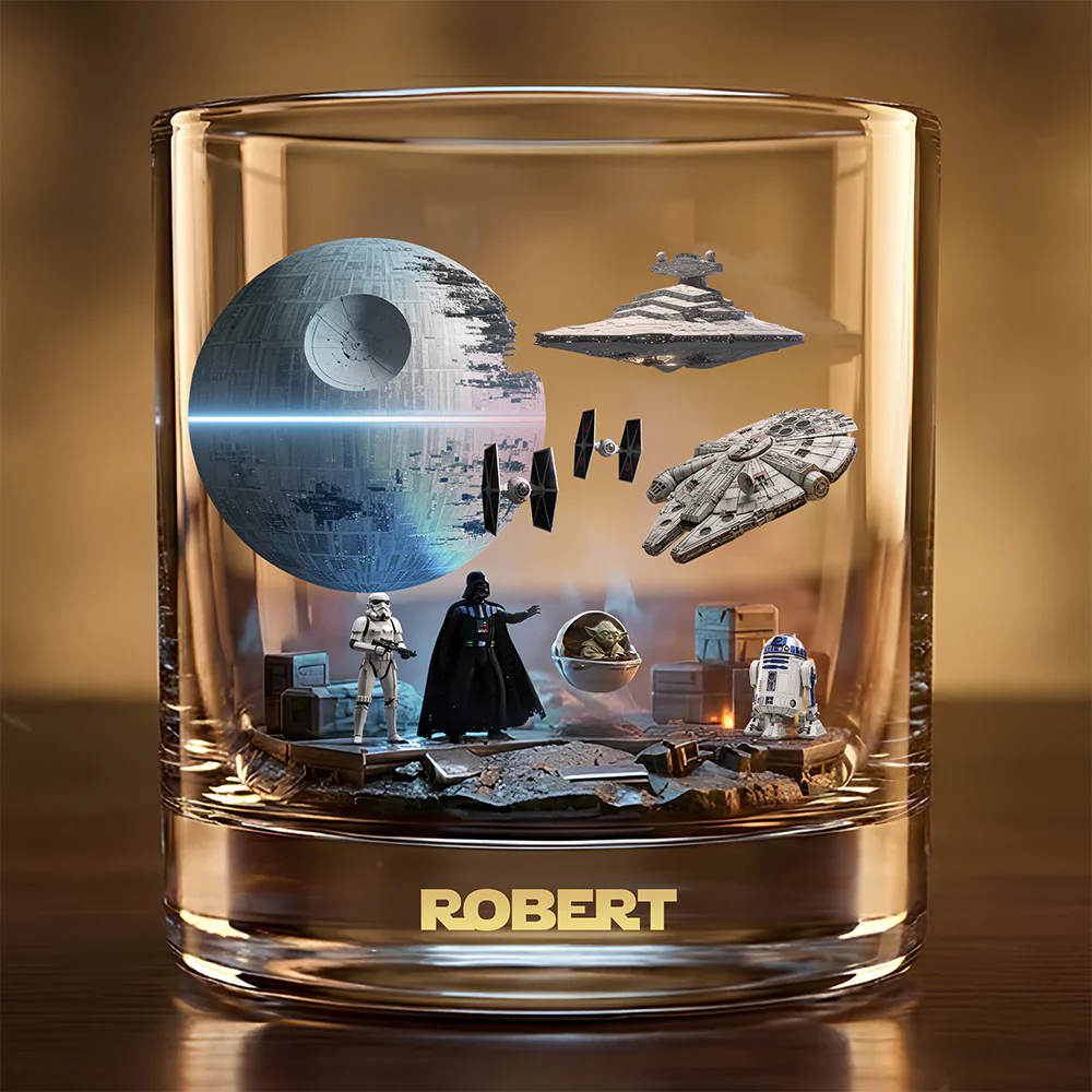 Stwa Join The Dark Side - Personalized Whiskey Glass - Gift For Fan Movies HH01 - Image 3
