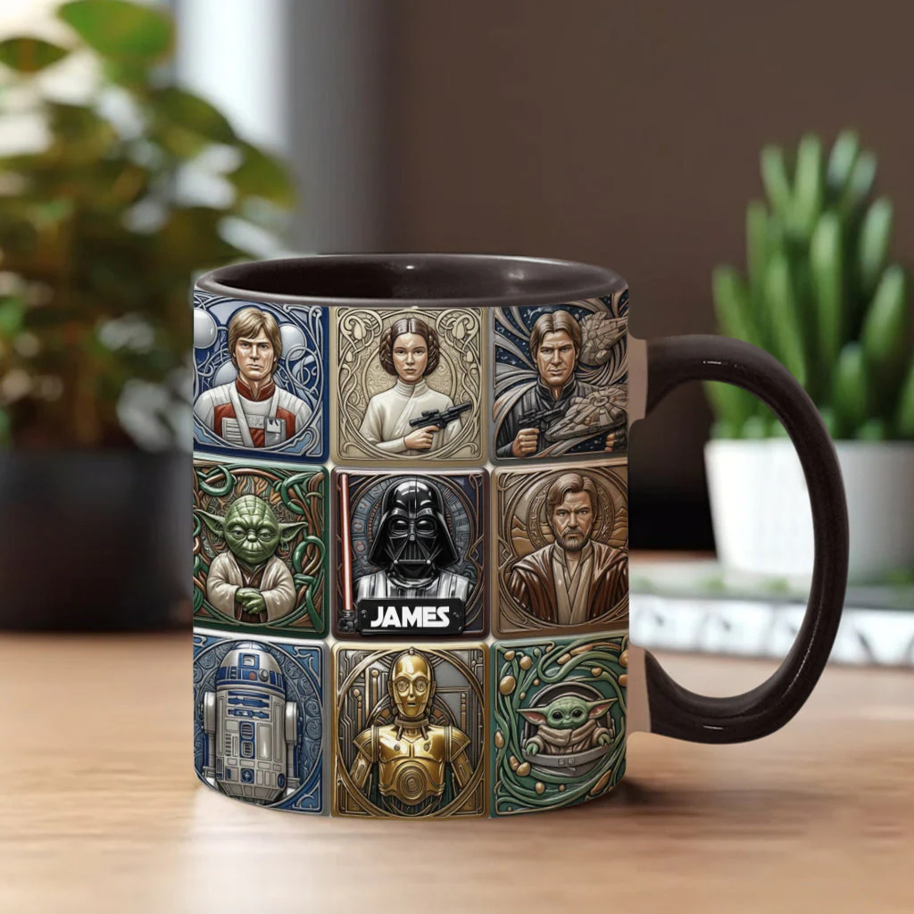 Stwa May The Force Be With You - Personalized Accent Mug - Gift For Movie Fans NL122 - Image 2