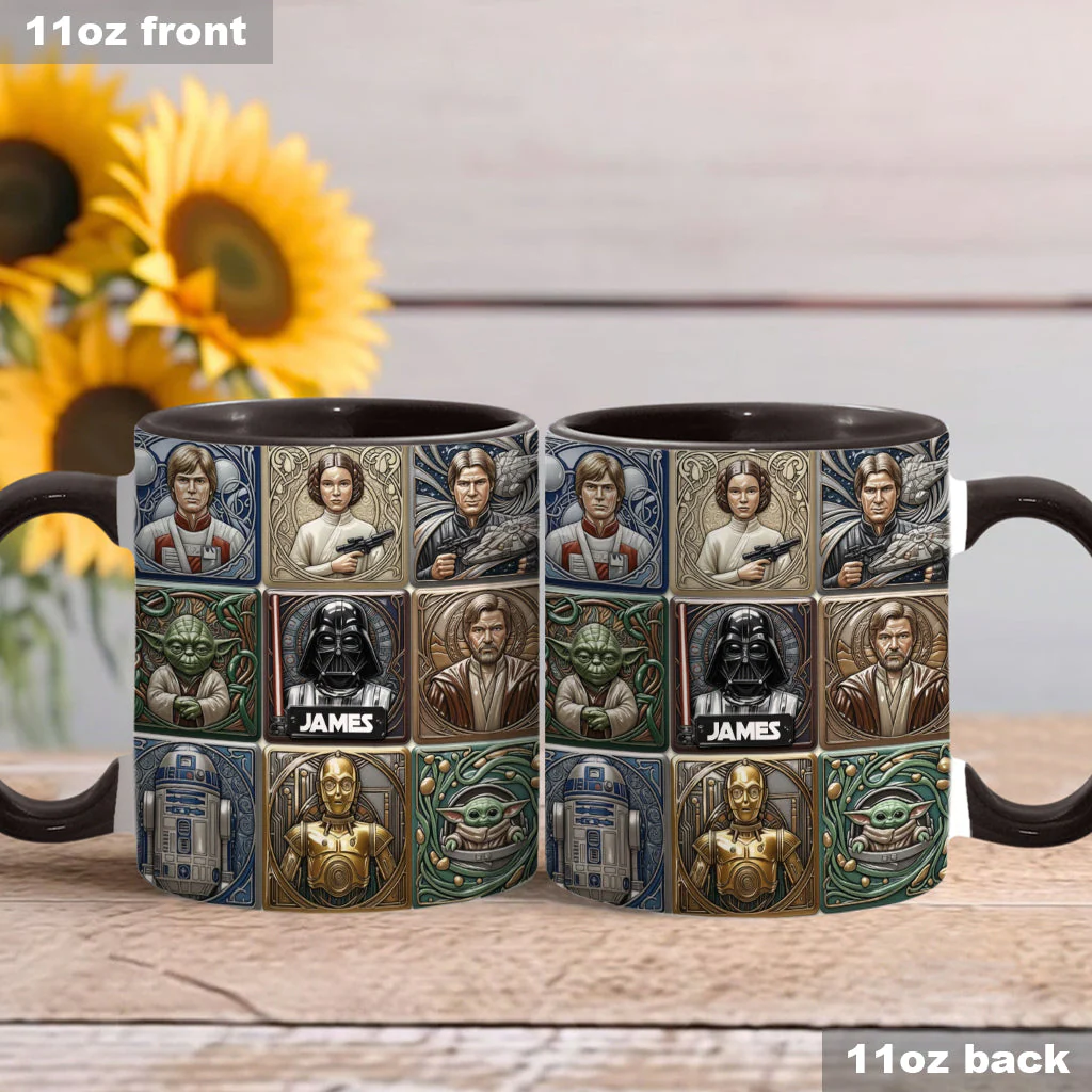 Stwa May The Force Be With You - Personalized Accent Mug - Gift For Movie Fans NL122 - Image 3