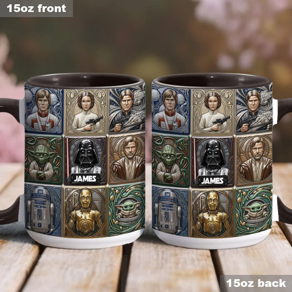 Stwa May The Force Be With You - Personalized Accent Mug - Gift For Movie Fans NL122 - Image 4