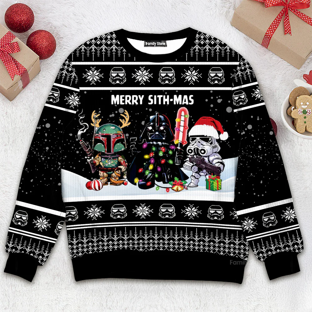 Stwa Merry Sithmas - Christmas Ugly Sweater TD118