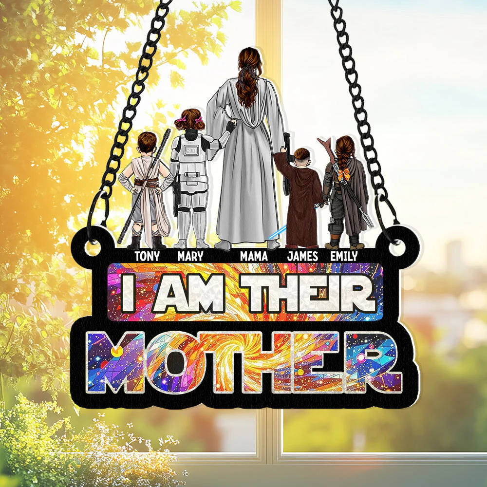 Stwa Mom Has The Force - Personalized Window Hanging Suncatcher - Gifts For Mom | CL08.Ver3 - Image 3