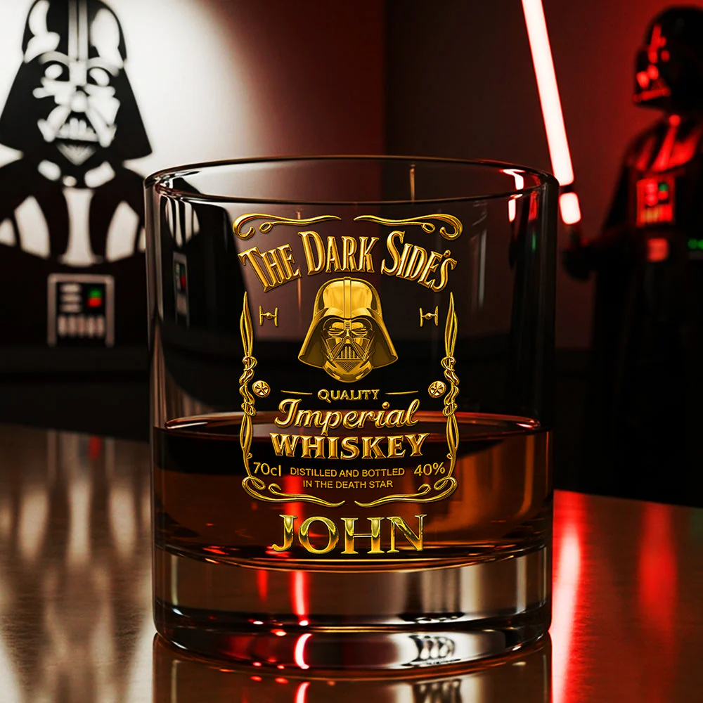 Stwa The Dark Sides - Personalized Whiskey Glass - Gift For Drinkers, Fans HH01 - Image 3