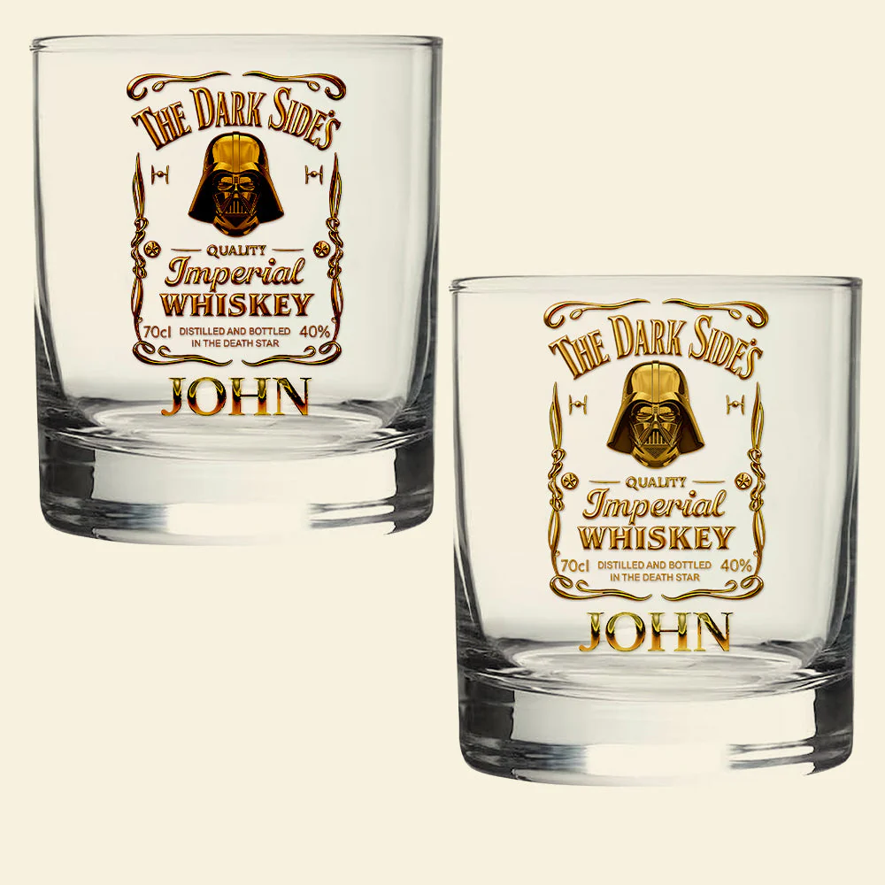 Stwa The Dark Sides - Personalized Whiskey Glass - Gift For Drinkers, Fans HH01 - Image 4