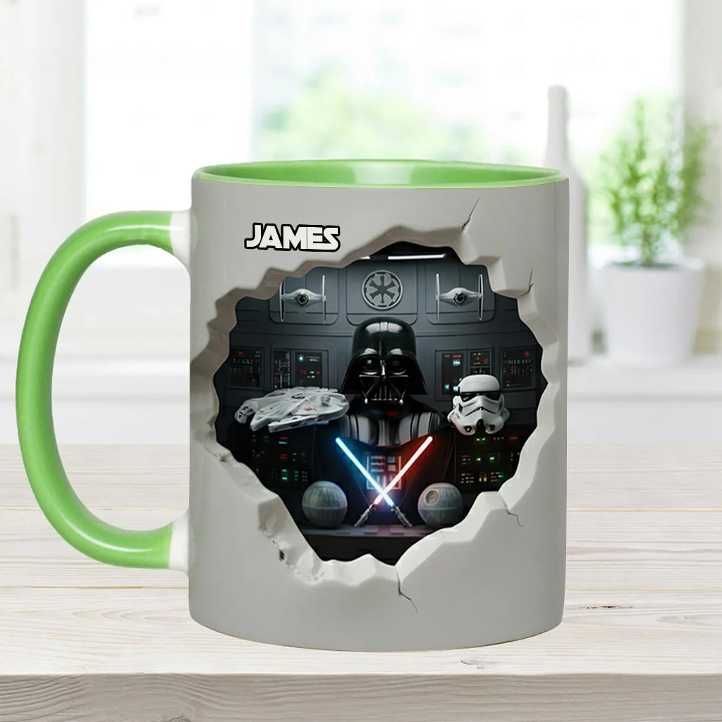 Stwa Welcome To The Dark Side In Galaxy Star - Personalized Accent Mug - Gift For Movie Fans NL122 - Image 18