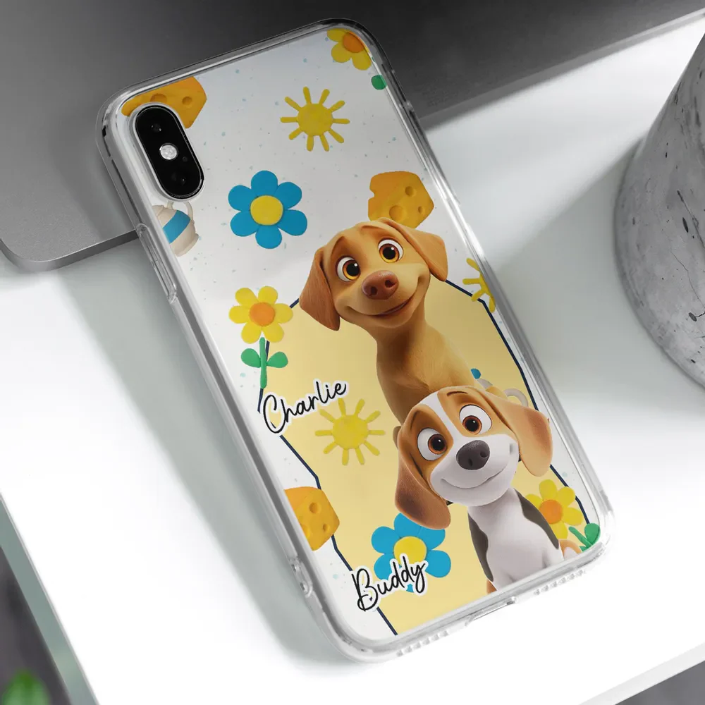 Summertime Blue - Personalized Phone Case - Gift for Pet Owners, Dog Lovers | CLP15 HH01 - Image 4