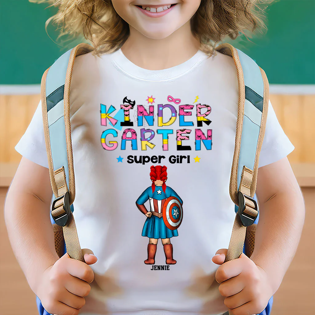 Super Girl Back To School - Personalized Shirt - Gift For Kids | CL02 TD118