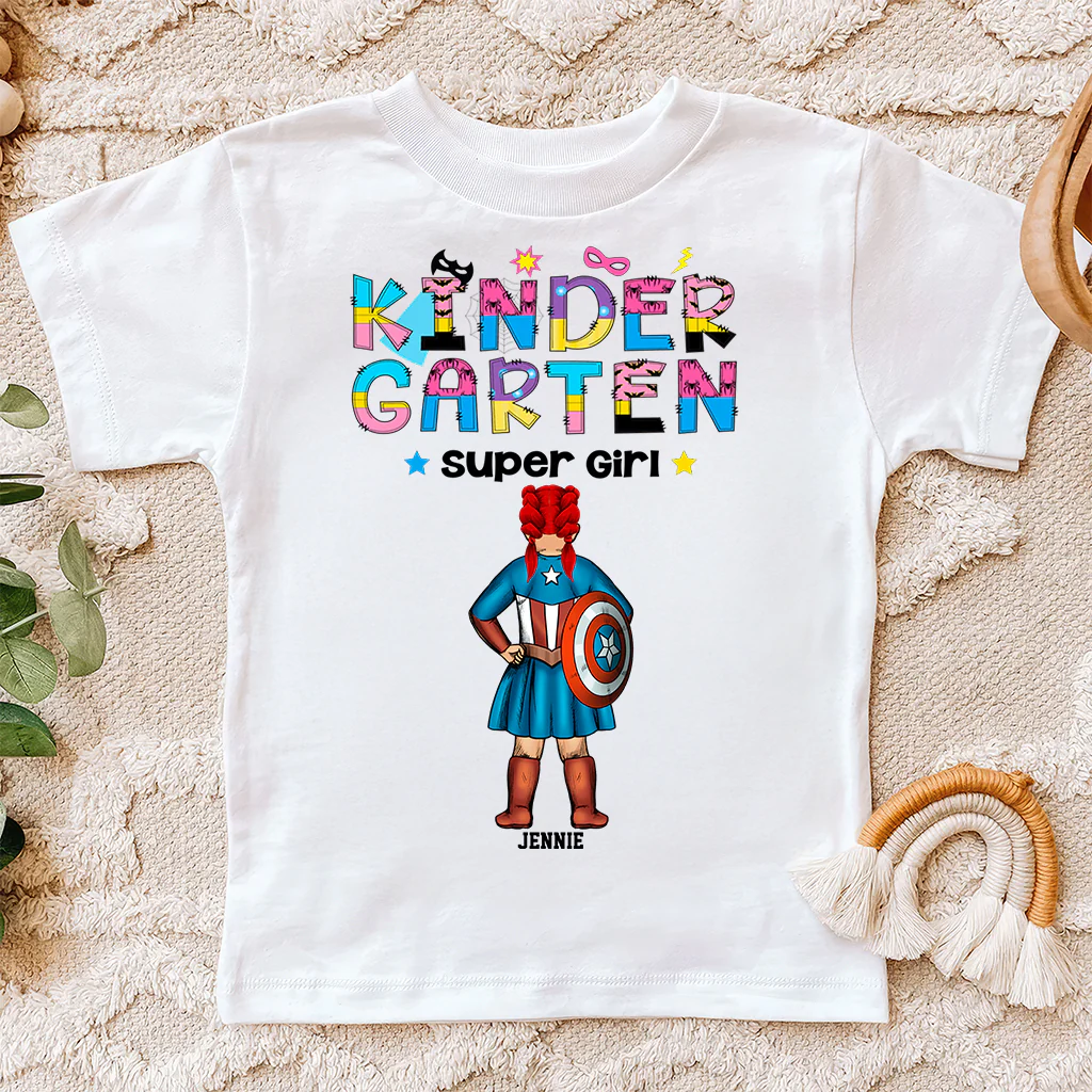 Super Girl Back To School - Personalized Shirt - Gift For Kids | CL02 TD118 - Image 3