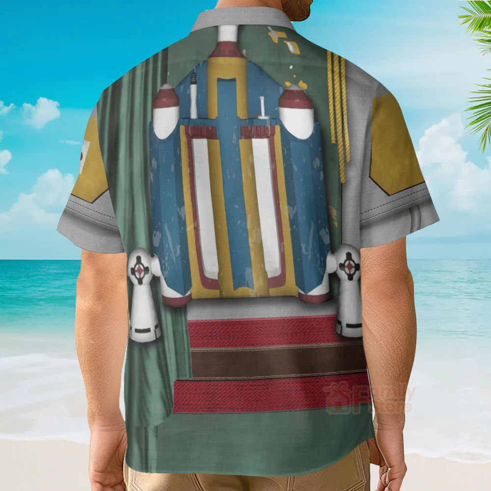 SW Boba Fett Cosplay - Hawaiian Shirt CSSWR005 - Image 5