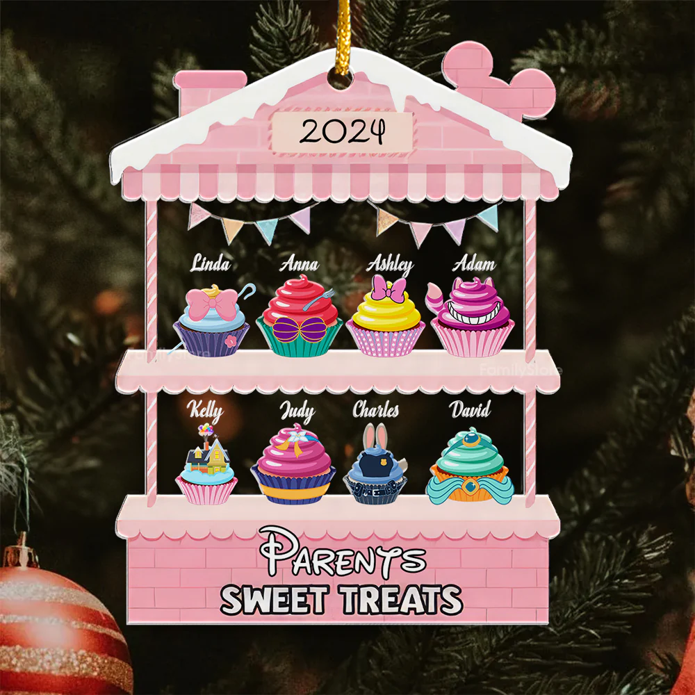 Sweet Treats Lovely Cupcake - Personalized Acrylic Ornament - Gift For Family Members - CL31 NA94 - Image 4
