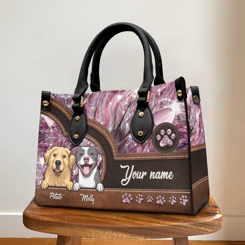 Take Me Everywhere You Go - Personalized Leather Handbag - Gift for Dog Lovers, Dog Mom, Pet Owners | CLP14 NH96 - Image 2