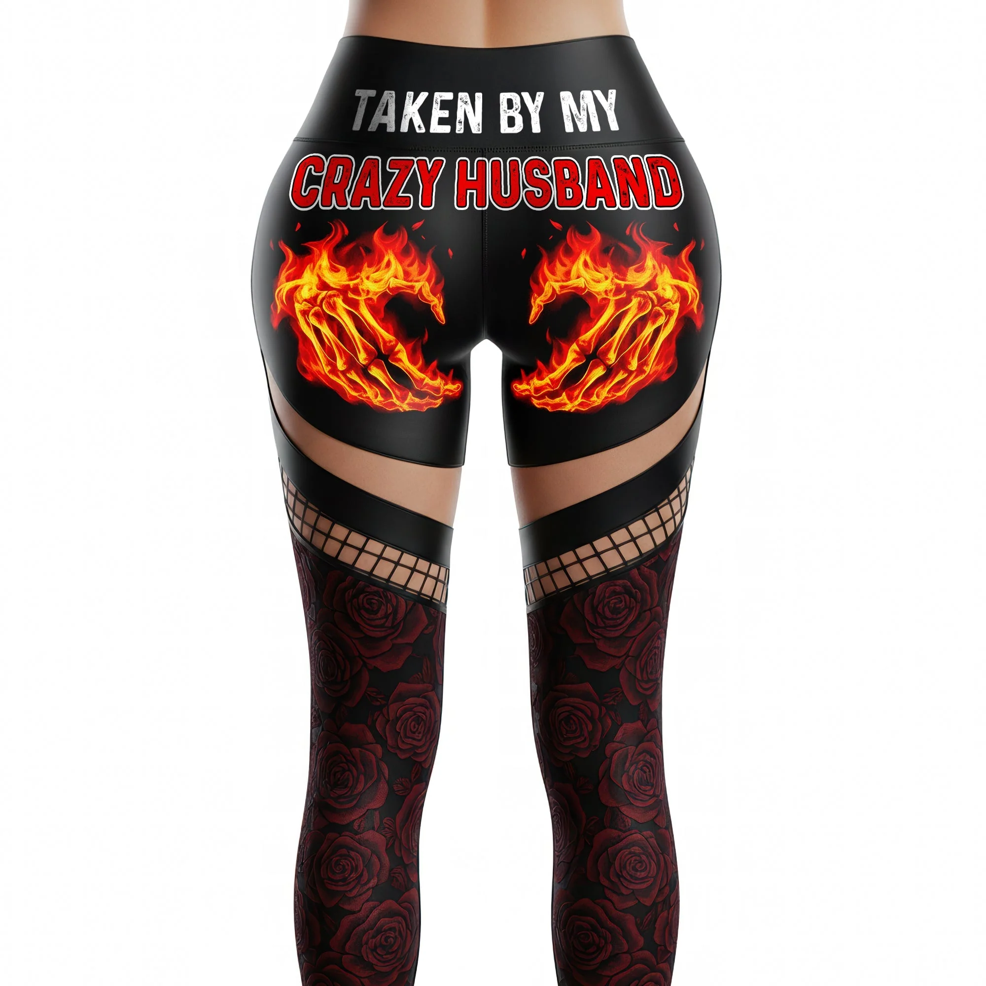 Taken By My Badass Lover - Personalized Ass Leggings - Gifts For Her, Naughty Couple HH01 - Image 5