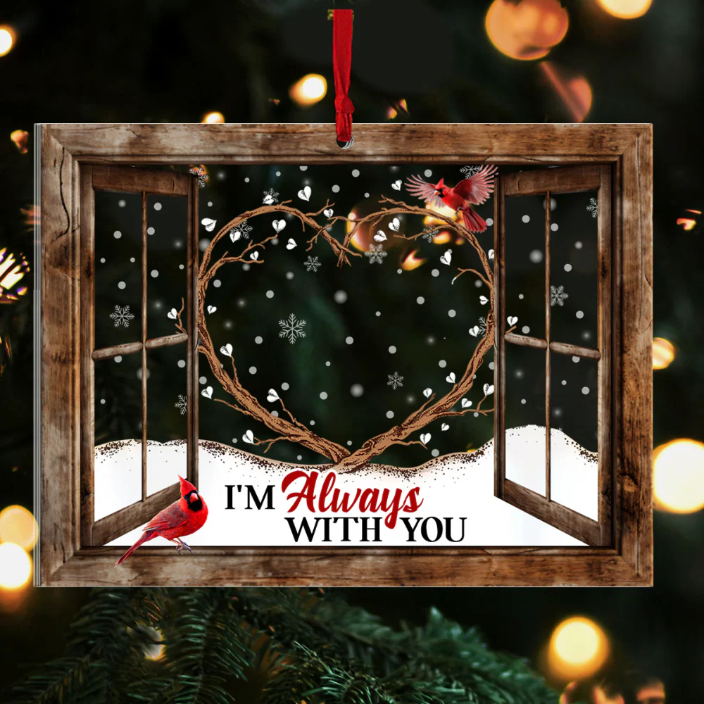 TD118. I'm Always With You - Personalized Acrylic Ornament - Image 4