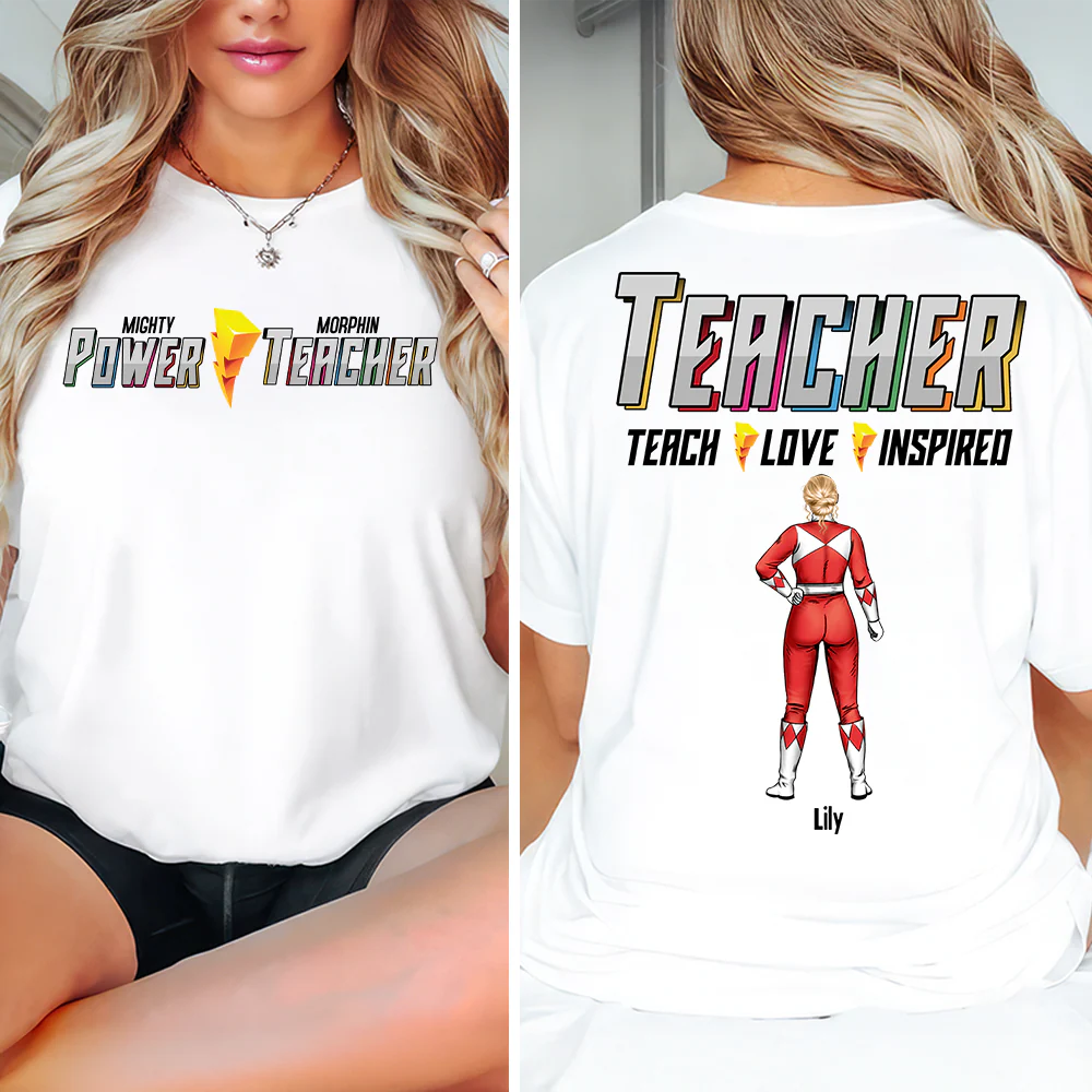 Teach Love Inspired Back To School - Personalized Shirt - Gift For Women | CL21 TD118