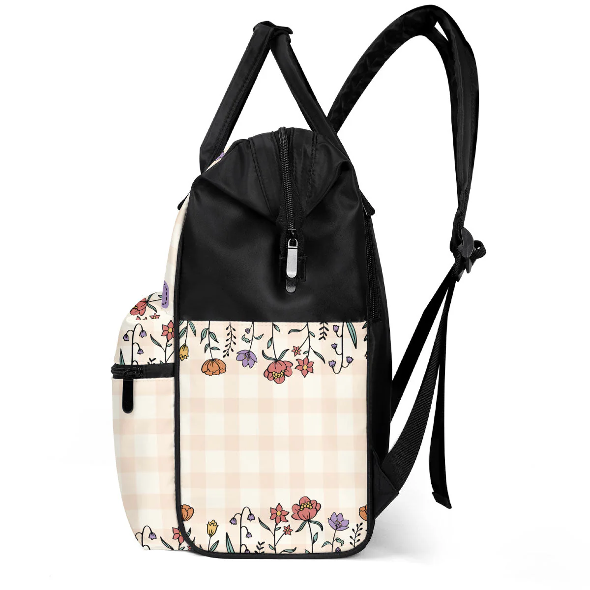 Teach Them Love Them Watch Them Grow - Personalized Floral Duckbilled Backpack - Teacher Appreciation Gift | CLTC05 HH01 - Image 2