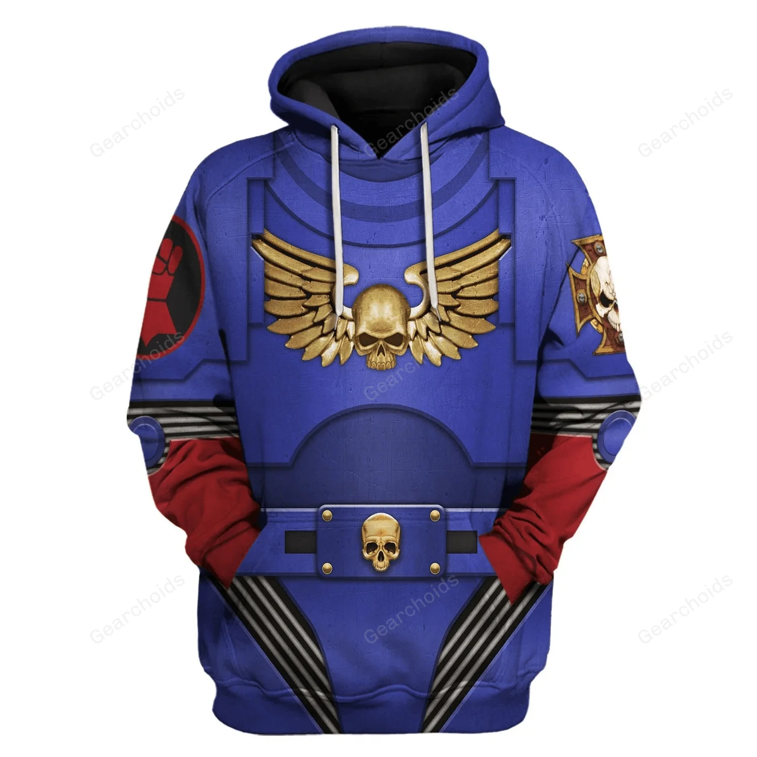 Terminator Armor Crimson Fists - Costume Cosplay Hoodie Sweatshirt Sweatpants CSWRH139 - Image 2