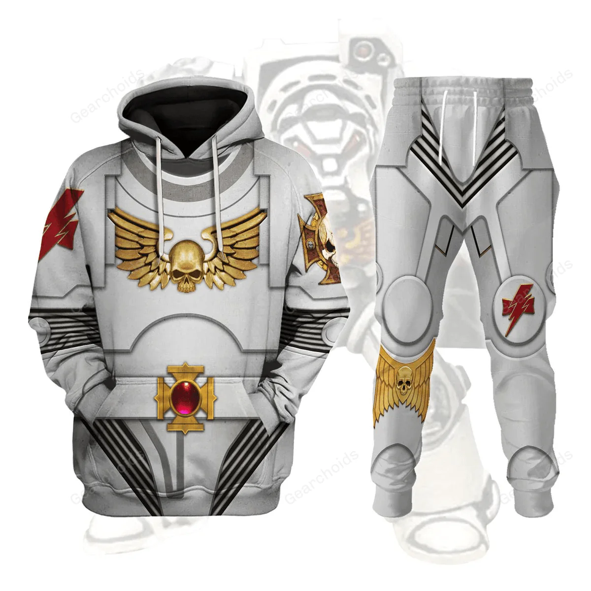 Terminator Armor White Scars - Costume Cosplay Hoodie Sweatshirt Sweatpants CSWRH134